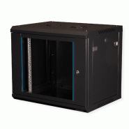 VALUE Boîtier mural 19 pouces 9U, 600 x 450 mm, noir, kit à assembler_0