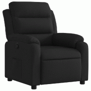VidaXL Fauteuil inclinable en tissu noir Modèle Quervella - 3205722