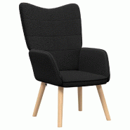VidaXL fauteuil Noir 62 x 67 x 95,5 cm Tissu Sherpa Modèle Orion Flex Pro - 42001781