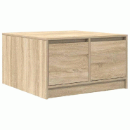 VidaXL Table basse avec tiroirs chêne sonoma 70,5x70x40 cm Modèle Harmonie Chic - 3328410
