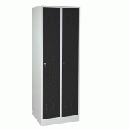 Armoire vestiaire 2 portes - gris anthracite - 600 x 500 x 1775 mm Armoire vestiaire 2 portes - gris anthracite - 600 x 500 x 1775 mm