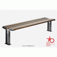 Banc public en bois aubrilam utyl