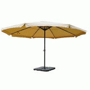 Décoshop26 - Parasol rond extérieur 500 cm avec mât robuste et mécanisme de réglage facile style moderne en aluminium et tissu 04_0011462 - alumi