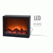 EDM Cheminée Led 29X10X23Cm - multicolore multi-matériau 8719987179693 EDM Cheminée Led 29X10X23Cm - multicolore multi-matériau 8719987179693