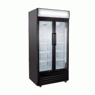 GastroHero Armoire à boissons ECO 630 avec enseigne lumineuse et portes battantes - noir acier SC-630FH GastroHero Armoire à boissons ECO 630 avec enseigne lumineuse et portes battantes - noir acier SC-630FH