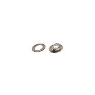 OEILLET OVALE LAITON NICKELÉ FENDUS 15 X 9 MM - MIEDERHOFF - RÉF OVALE-LAITON-NICKELÉ-FENDU-15