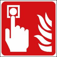Panneau de signalisation - point d'alarme d'incendie