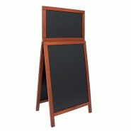 Panneau trottoir Duplo Top acajou - 55 x 120 cm - 2 ardoises de qualité supérieure - usage intérieur et extérieur