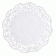 Papstar 100 napperons ronds Ø 36 cm blancs - blanc papier 12265 Papstar 100 napperons ronds Ø 36 cm blancs - blanc papier 12265