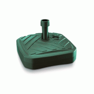 Prosperplast - Pied de parasol carré en polyéthylène à rayures, 39 x 39 x 13 cm, vert - vert plastique ZA1230