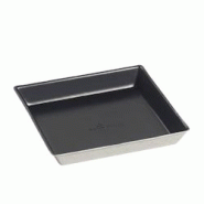 SOLIA Assiette Quartz pulpe de canne avec lam. Noire 110x110 mm - par 200 pièces - noir Bagasse VF45072 SOLIA Assiette Quartz pulpe de canne avec lam. Noire 110x110 mm - par 200 pièces - noir Bagasse VF45072