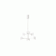 Suspension LED 68 W, blanc mat 3000 K, à intensité variable - Design moderne en métal et acrylique satiné pour intérieurs minimalistes - Perenz -