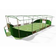 Terrain multisports : modulo arena avec couverture totale