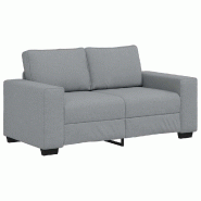 VidaXL Canapé à 2 places gris clair 160x77x82 cm tissu Modèle AbriMarbre 133 - 8721158690654