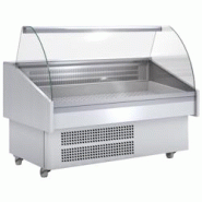 Vitrine d’exposition réfrigérée pour poisson. Socle avec roulettes - 1505x940x1300 mm - 820 W 230/1V - 24F64159 Eurast - gris inox 24F64159 Vitrine d’exposition réfrigérée pour poisson. Socle avec roulettes - 1505x940x1300 mm - 820 W 230/1V - 24F64159 Eurast - gris inox 24F64159