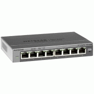 NETGEAR ProSafe Plus Switch GS108E-300NAS - 8 ports Gigabit Ethernet - Capacité 16 Gbit/s - Certifié Energy Star NETGEAR ProSafe Plus Switch GS108E-300NAS - 8 ports Gigabit Ethernet - Capacité 16 Gbit/s - Certifié Energy Star