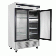 Armoire tropicalisée 2 portes vitrées inox positive - PMCF8707GR