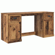 Bureau avec armoire avec tiroir Bois Ancien 154,5 x 50 x 75 cm Modèle Orion Pro - 8721359305852