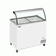 Congélateur vitré de crème glacée IC301SC+SO (296 / 255 L) blanc TEFCOLD