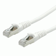 Cordon Cat.6A (Class EA) FTP AWG26, blanc, 0,3 m_0