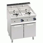 Friteuse à gaz professionnelle 2x10 litres sur meuble