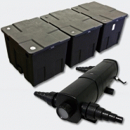 Kit de filtration de bassin bio filtre 90000l et stérilisateur uvc 24 watts 4216513 Kit de filtration de bassin bio filtre 90000l et stérilisateur uvc 24 watts 4216513