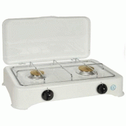 KITCHEN CHEF Réchaud Gaz 2 Feux 3400w 5326c-1 - blanc 3485619953263