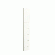 Montant Totem 5 rainures 10x30x195 cm - blanc premium ST9