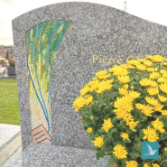 Monument cinéraire - Mosaïque Funéraire - Stèle ou tombale - résistance aux gels ou aux fortes chaleurs Monument cinéraire - Mosaïque Funéraire - Stèle ou tombale - résistance aux gels ou aux fortes chaleurs