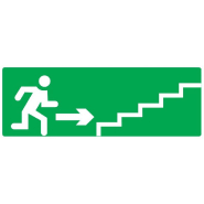 Panneaux adhésifs 200x52 mm secours évacuation - ADPNG-TL03/MESD_0