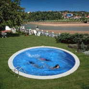 Piscine ronde enterrée ø4,20m x h: 1,50m - filtration à sable