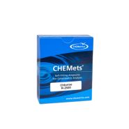 Recharge pour Kit d’analyse visuelle du Chlore (libre et total), mét. DPD 0-1/0-5 ppm. Type : CHEMets 30 unités, marque Chemetrics - Ref.: NBD019 Recharge pour Kit d’analyse visuelle du Chlore (libre et total), mét. DPD 0-1/0-5 ppm. Type : CHEMets 30 unités, marque Chemetrics - Ref.: NBD019
