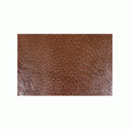 Set de table réutilisable en PVC simili autruche marron 43x30cm - par 12