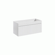 STELLAMEUBLES Meuble sous vasque 100cm Iconic White blanc - 3667335113279