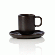 Tasse expresso & soucoupe 90 ml metallic brown ROCKZZERO - Was Germany - 4044925091848