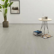 Vidaxl planches de plancher autoadhésives 4,46 m² 3 mm pvc gris clair 143873