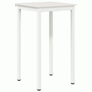 VidaXL Table de bar Blanc 60 x 60 x 105 cm Bois de pin massif Modèle Titan Jardin Plus - 892798