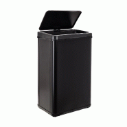 WellHome - Poubelle Intelligente 50L de couleur Noire 35,5x26x67cm - Ouverture Automatique/Manuelle - noir inox WH13809_0