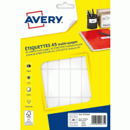 AVERY Lot de 5 448 étiquettes multi-usages blanches, format 48,5 x 18,5 mm (16 feuilles / cdt) - 5014702026751
