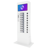 Borne de recharge Classic DS - 9 casiers sécurisés avec écran 21,5’’ pour téléphones et tablettes_1