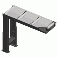 Convoyeur à rouleaux de connexion d'entrée 290 x 1000 mm Metallkraft VRBI1000290 Convoyeur à rouleaux de connexion d'entrée 290 x 1000 mm Metallkraft VRBI1000290