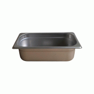 DBMARK - GNP13100-201/6 - (Lot de 6) - Bac Gastronorme 1/3 100 mm. - 0.8mm S/S201 - gris inox GNP13100-201/6