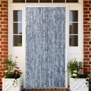 Décoshop26 - Rideau contre insectes moustiquaire Argenté 100x220 cm Chenille DEC022189 - argenté 3001317669604 Décoshop26 - Rideau contre insectes moustiquaire Argenté 100x220 cm Chenille DEC022189 - argenté 3001317669604