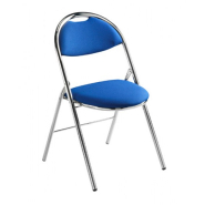 Ensemble de 2 Chaises Pliantes Piétement Chromé - Référence 8500 CP A