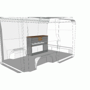 Etabli v2 toute hauteur l.1225 x h.900 - u162240