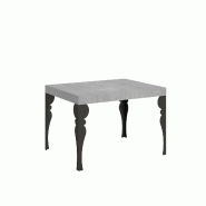 Itamoby Table extensible 80x120/204 cm Paxon Cemento structure Anthracite - gris 8050598200308