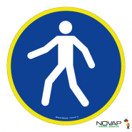 Panneaux rigides ronds hautes visibilités 300 mm interdictions obligations - PNRPSCHV-NV04/OPSG_0