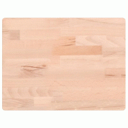 Planche à découper 40x30x4 cm bois massif de hêtre - 355995
