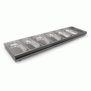 Plaque chauffante à poser - Chaleur bain marie - 6x GN 1/3 - 1190 mm | Sayl Barcelona_0