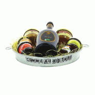 Plateau zinc rond "Métalic" Comme au bistrot Ø32x5cm - par 20